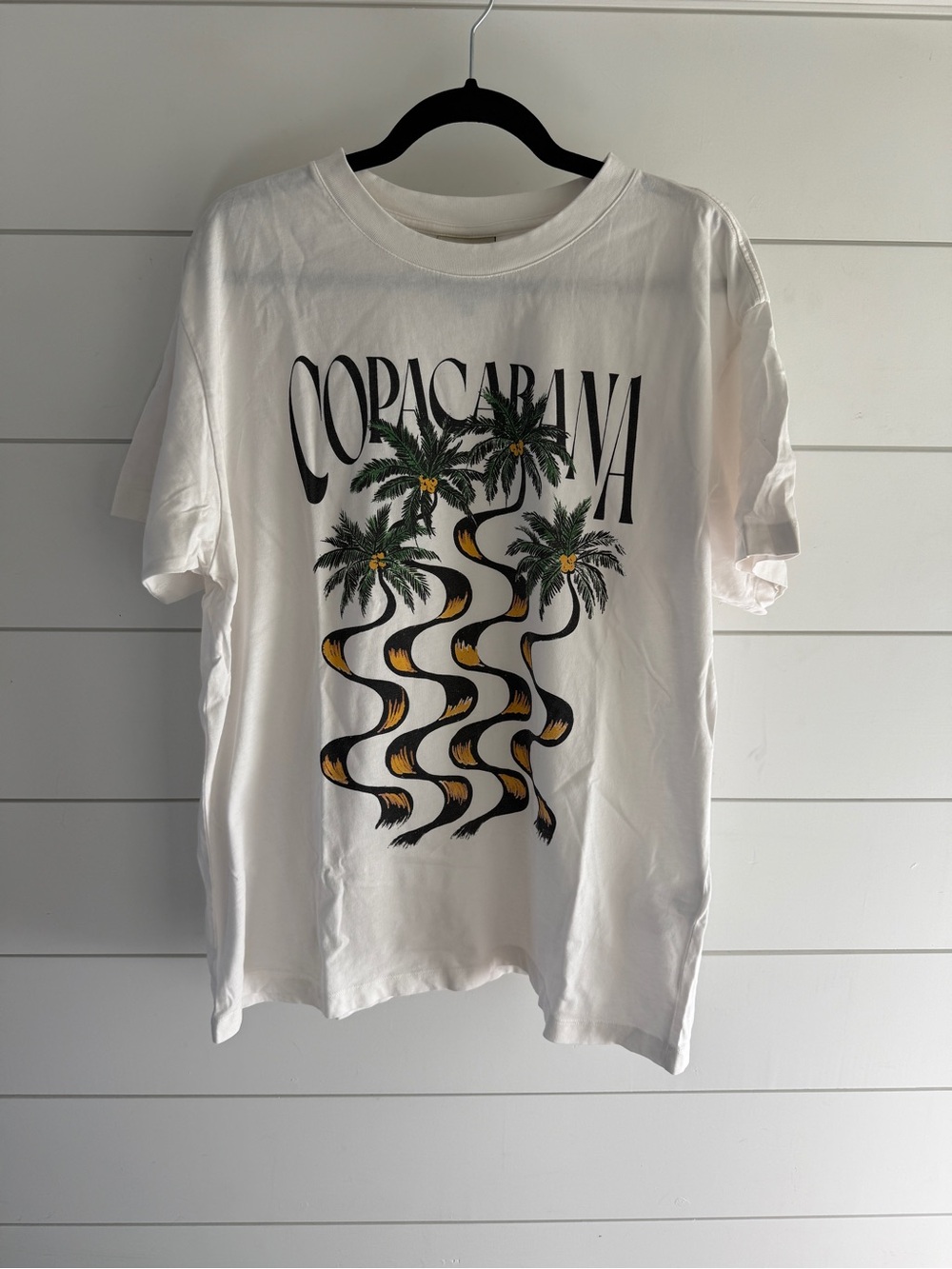 FARM Rio White Copacabana Palm Graphic Tee
